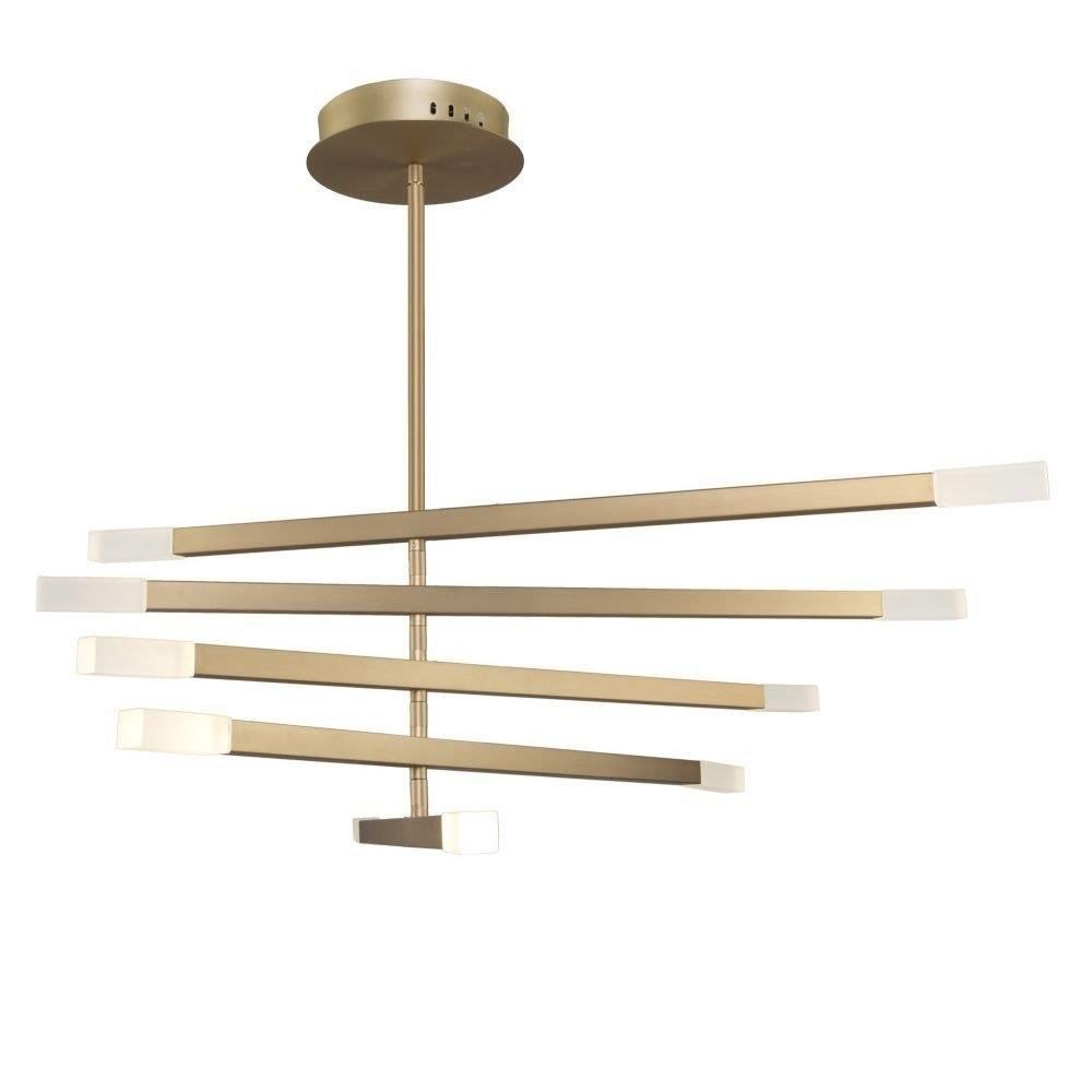 Artcraft Lighting-SC13090SN-Twig-30W 10 LED Chandelier in Transitional Style-35 Inches Wide by 14 Inches High   Satin Nickel Finish with Frosted Glass