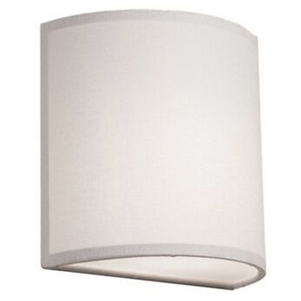 Artcraft Lighting-SC526WH-Mercer Street - 1 Light Wall Mount White  White Finish with Fabric Shade