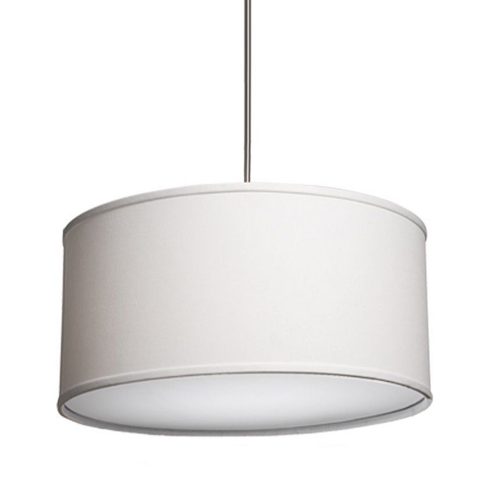 Artcraft Lighting-SC541WH-Mercer Street-6 Light Chandelier-25.5 Inches Wide   White Finish with White Glass with Fabric Shade