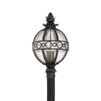 Cambridge - 3 Light Outdoor Post Lantern-24 Inches Tall and 12 Inches Wide