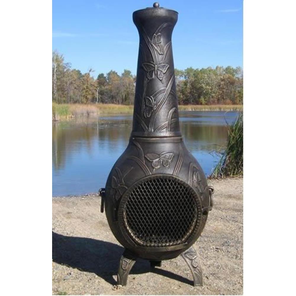 Blue Rooster A017 Butterfly 52 Inch Regular Chiminea
