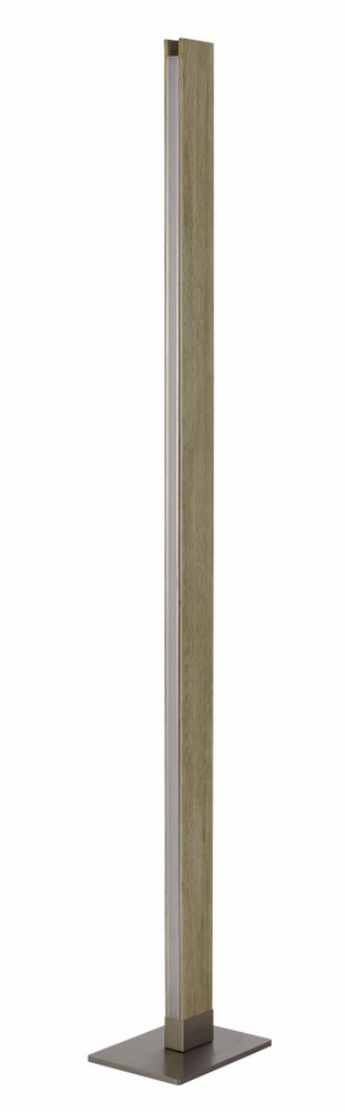 Cal Lighting-BO-2965FL-Colmar- 24W LED Floor lamp in Lifestyle Style-7 Inches Wide by 61 Inches High Rubber Wood Finish