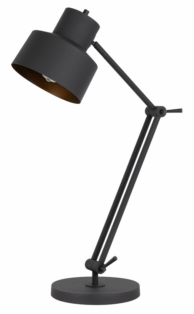 Cal Lighting-BO-2966TB-Davidson-1 Light Table lamp in Lifestyle Style-9 Inches Wide by 33 Inches High Matte Black Finish