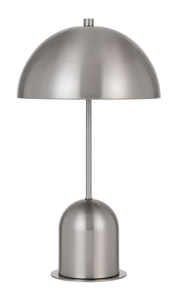 Cal Lighting-BO-2978DK-BS-Peppa - 1 Light Accent Lamp   Brushed Steel Finish with Brushed Steel Metal Shade