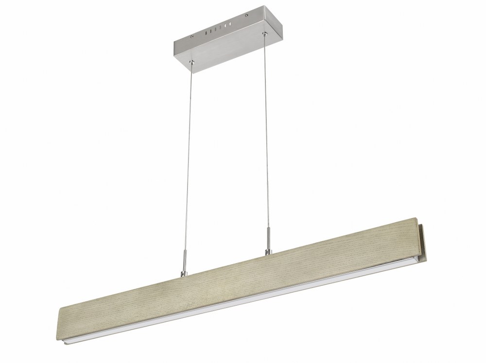 Cal Lighting-FX-2965-18-Colmar- 18W LED Chandelier in Lifestyle/Modern Style-32.75 Inches Wide by 67 Inches High   Rubber Wood Finish