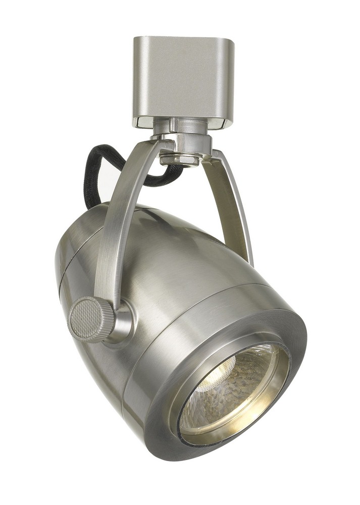 Cal Lighting-HT-701-BS-12W 1 LED Track Light-4.3 Inches Wide by 5 Inches High Brushed Steel White Finish