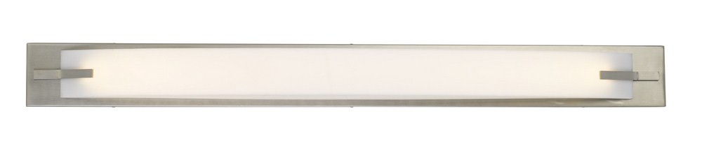 Cal Lighting-LA-8602L-39W 1 LED Large Bath Vanity-43 Inches Wide by 4 Inches High Brushed Steel Finish