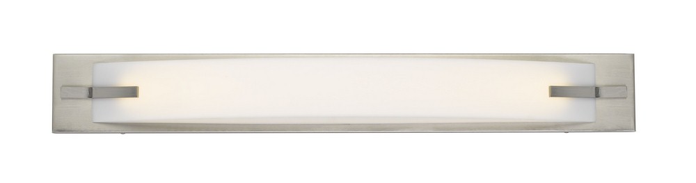 Cal Lighting-LA-8602M-26W 1 LED Medium Bath Vanity-31 Inches Wide by 4 Inches High Brushed Steel Finish