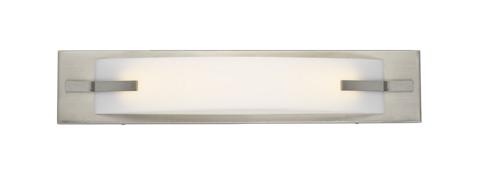 Cal Lighting-LA-8602S-13W 1 LED Small Bath Vanity-20.5 Inches Wide by 4.3 Inches High Brushed Steel Finish