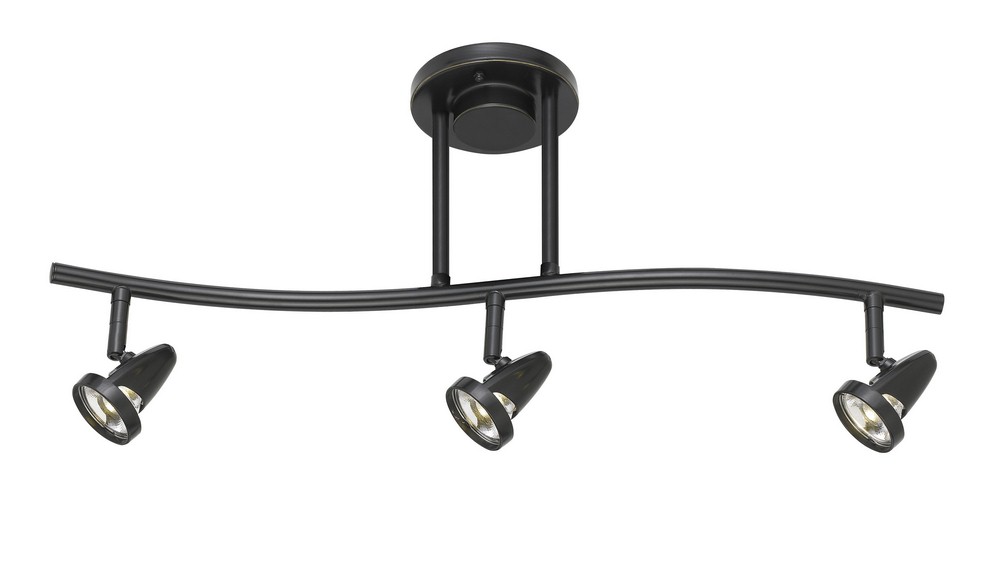 Cal Lighting-SL-808-3-DB-Serpentine- 20W 1 LED Track Light-24.8 Inches Wide by 6.8 Inches High Dark Bronze Rust Finish