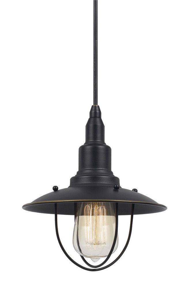 Cal Lighting-UP-1113-6-DB-Allentown-One Light Pendant-8 Inches Wide by 72 Inches High Dark Bronze Rust Finish