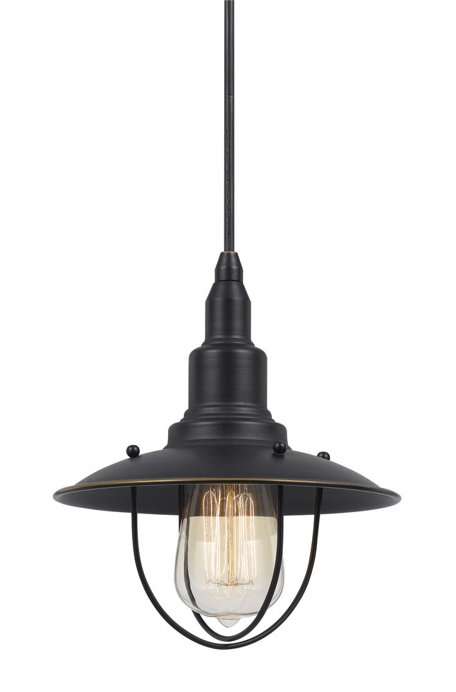 Cal Lighting-UP-1113-6-DB-Allentown-One Light Pendant-8 Inches Wide by 72 Inches High Dark Bronze  Rust Finish