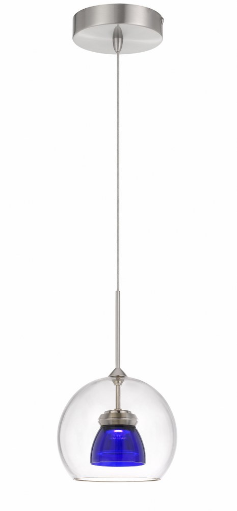 4421490 Cal Lighting-UP-335-CL-BLUCL-6W LED Pendant-6 Inch sku 4421490