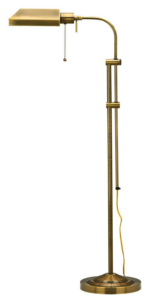 Cal Lighting-BO-117FL-AB-One Light Floor Lamp-12.6 Inches Wide by 5.8 Inches High Antique Brass One Light Floor Lamp-12.6 Inches Wide by 5.8 Inches High