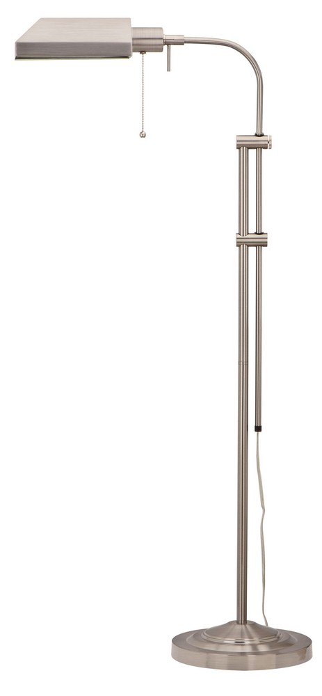 Cal Lighting-BO-117FL-BS-One Light Floor Lamp-12.6 Inches Wide by 5.8 Inches High Brushed Steel One Light Floor Lamp-12.6 Inches Wide by 5.8 Inches High