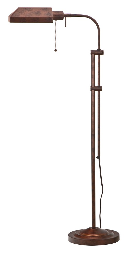 Cal Lighting-BO-117FL-RU-One Light Floor Lamp-11 Inches Wide by 62 Inches High Rust Finish