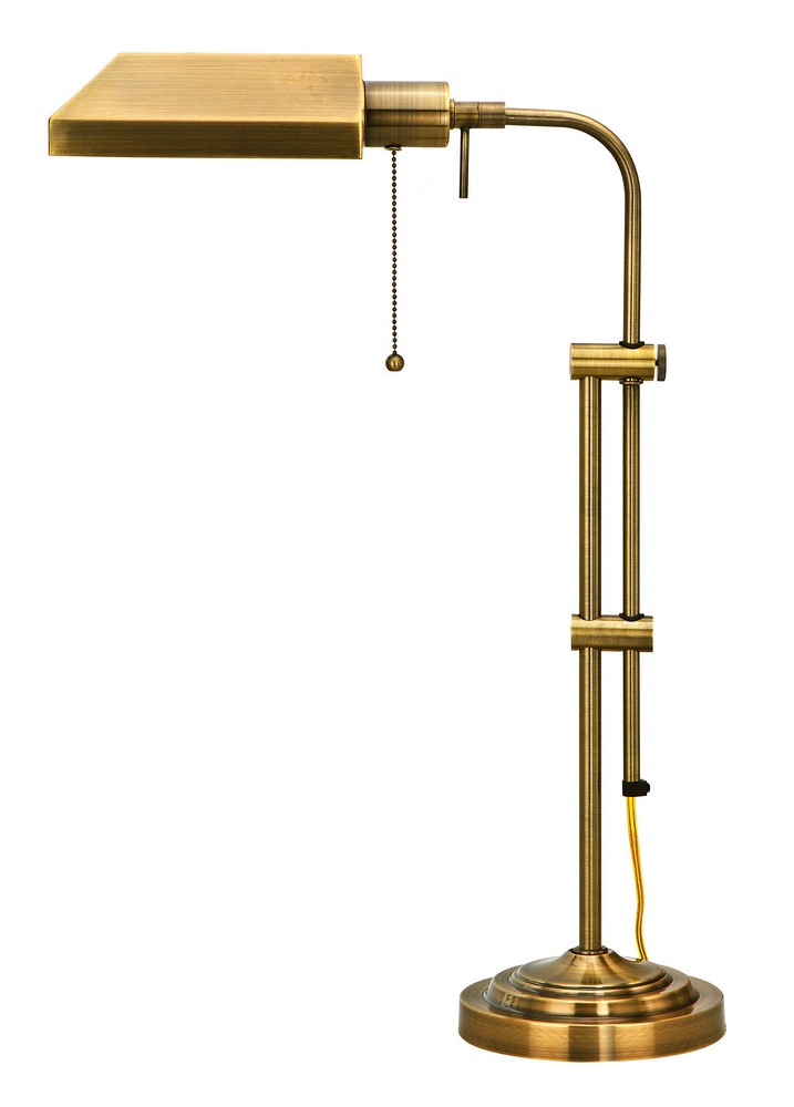 Cal Lighting-BO-117TB-AB-One Light Floor Lamp-12.6 Inches Wide by 5.8 Inches High Antique Brass Dark Bronze Finish