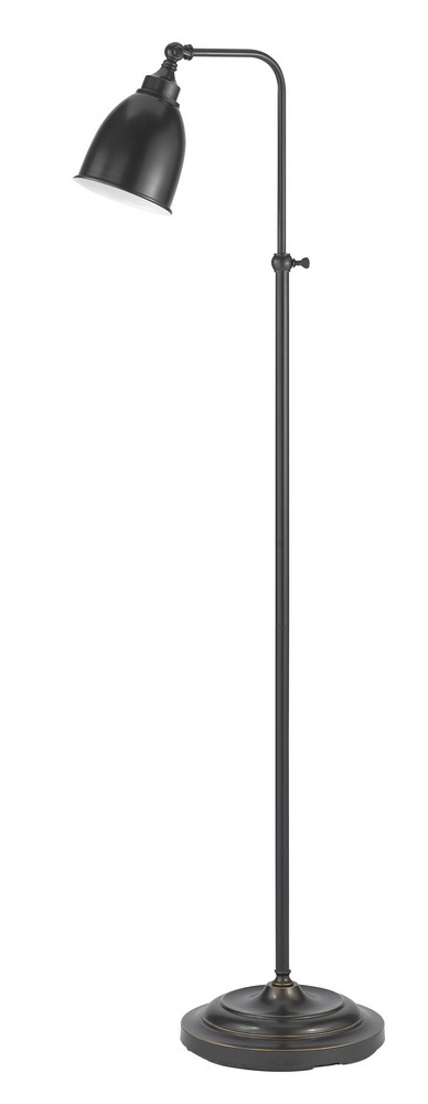 Cal Lighting-BO-2032FL-DB-One Light Pharmacy Floor Lamp with Adjustable Pole-14 Inches Wide by 7.3 Inches High Dark Bronze Dark Bronze Finish