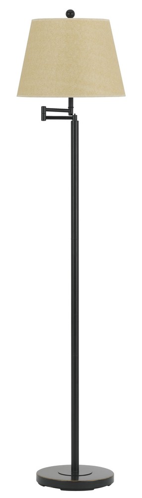 Cal Lighting-BO-2077SWFL-DB-Andros-One Light Swing Arm Floor Lamp-10 Inches Wide by 60 Inches High Dark Bronze Finish