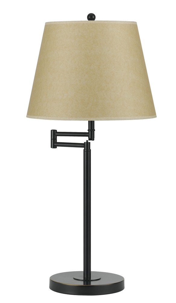 Cal Lighting-BO-2077TB-DB-Andros - One Light Swing Arm Table Lamp Dark Bronze Finish
