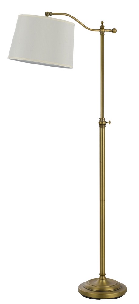 Cal Lighting-BO-2205FL-AB-Wilmington - 11 Inch DownBridge Floor Lamp   Antique Brass Finish
