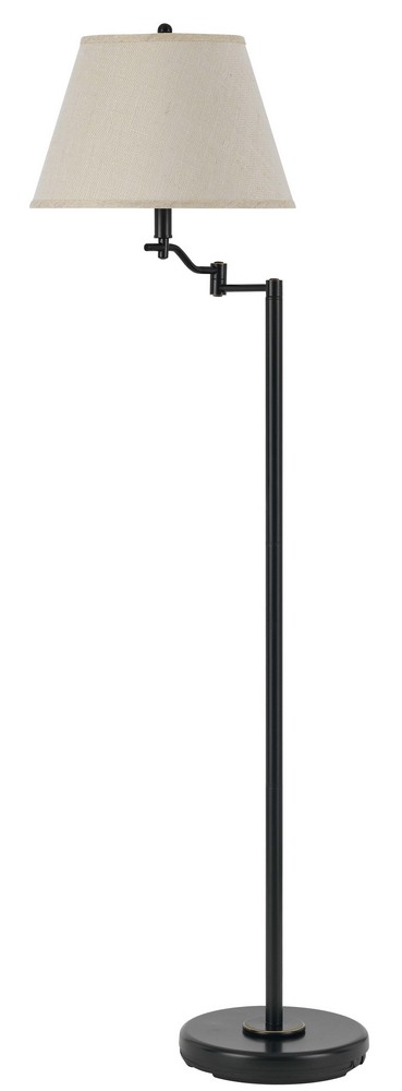 Cal Lighting-BO-2350FL-DB-Dana-One Light Swing Arm Floor Lamp-11 Inches Wide by 59 Inches High Dark Bronze Finish