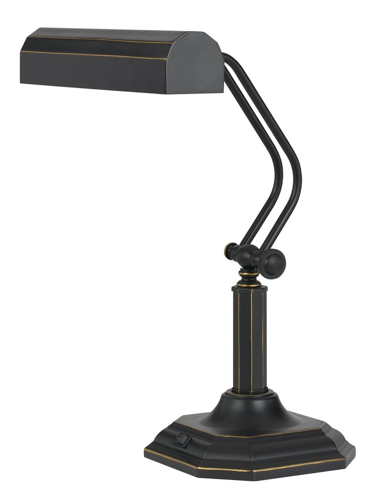Cal Lighting-BO-2585TB-Piano- 7W LED Adjustable Desk Lamp-17.5 Inches Wide by 17.5 Inches High Dark Bronze Finish