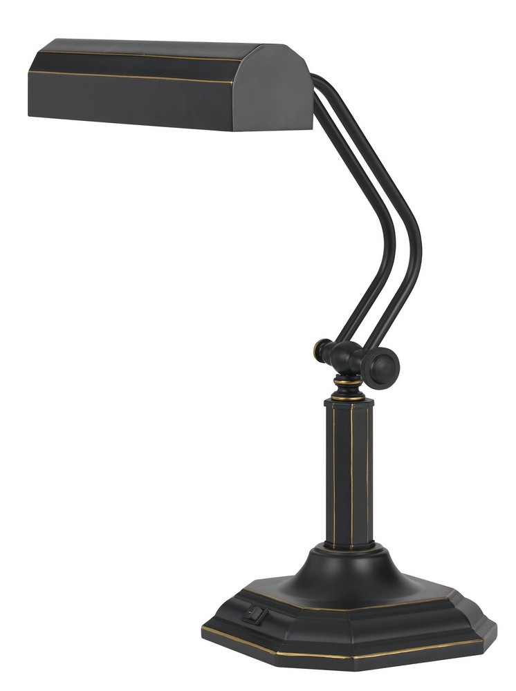 Cal Lighting-BO-2585TB-Piano- 7W LED Adjustable Desk Lamp-17.5 Inches Wide by 17.5 Inches High   Dark Bronze Finish