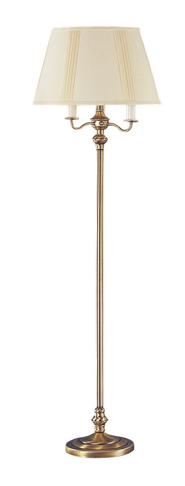 Cal Lighting-BO-315-AB-Universal-Traditional Four Light Floor Lamp-10.3 Inches Wide by 21.8 Inches High Antique Brass Antique Brass