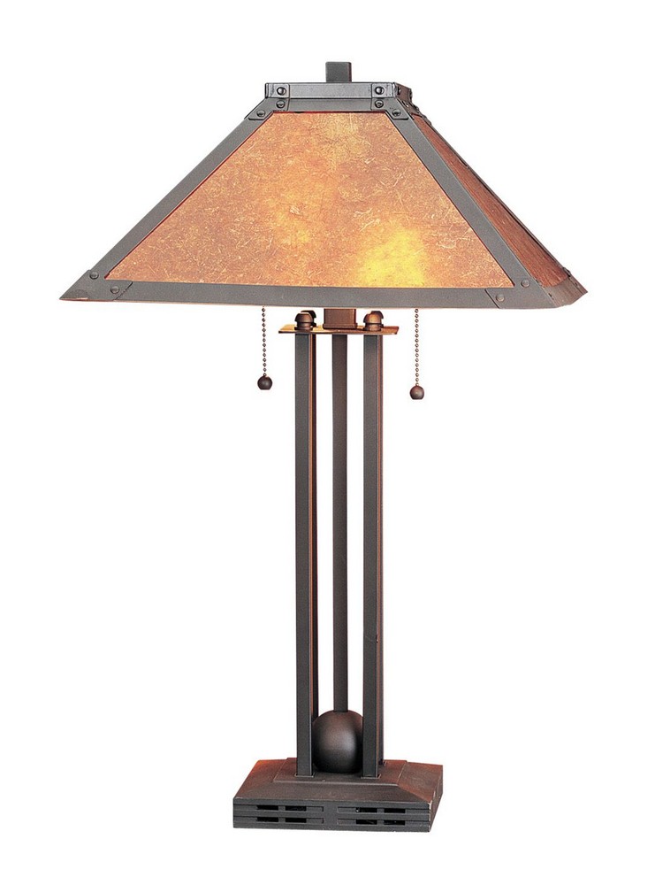 Cal Lighting-BO-476-Two Light Table Lamp-9.6 Inches Wide by 23.9 Inches High Matt Black