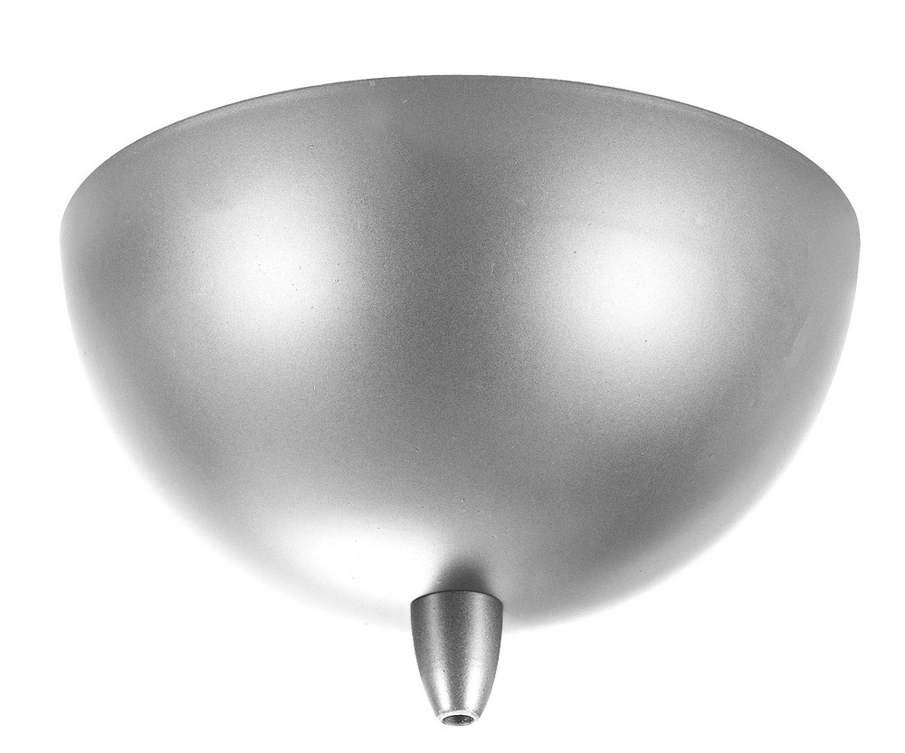 Cal Lighting-CP-972-BS-Accessory-1-Port Low-Voltage Round Canopy-4.88 Inches Wide by 2.38 Inches High Brushed Steel Finish