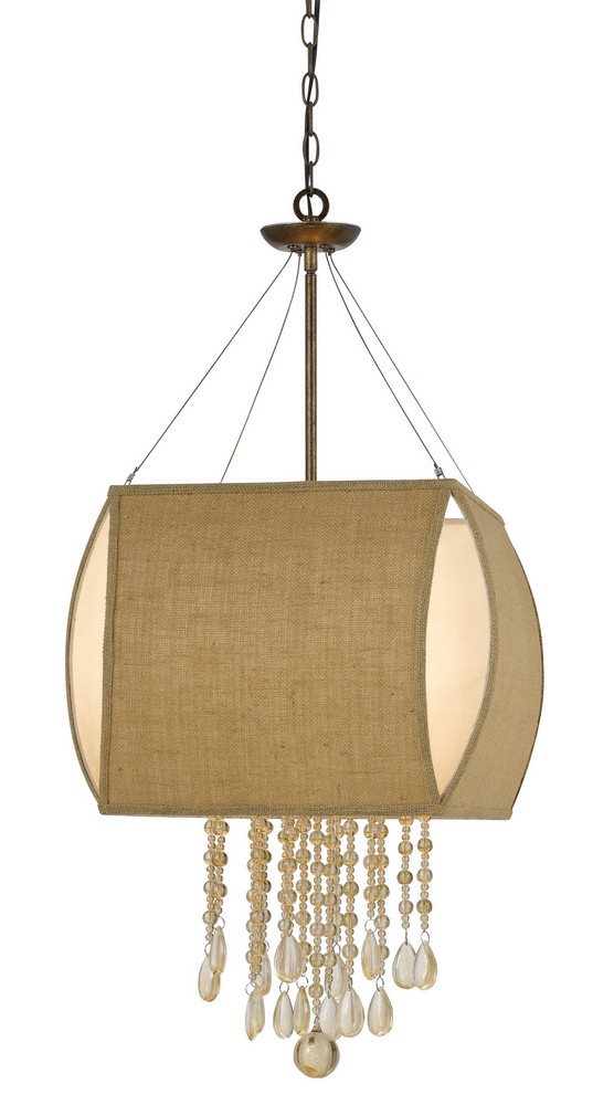 Cal Lighting-FX-3553/4-Ark-Four Light Chandelier-38 Inches High Chandelier