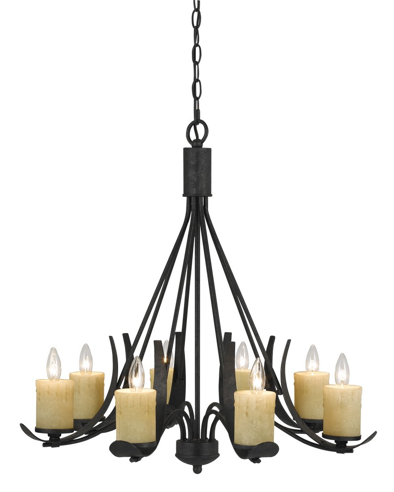 Cal Lighting-FX-3561/8-Morelis-Eight Light Chandelier-28 Inches High   Chandelier