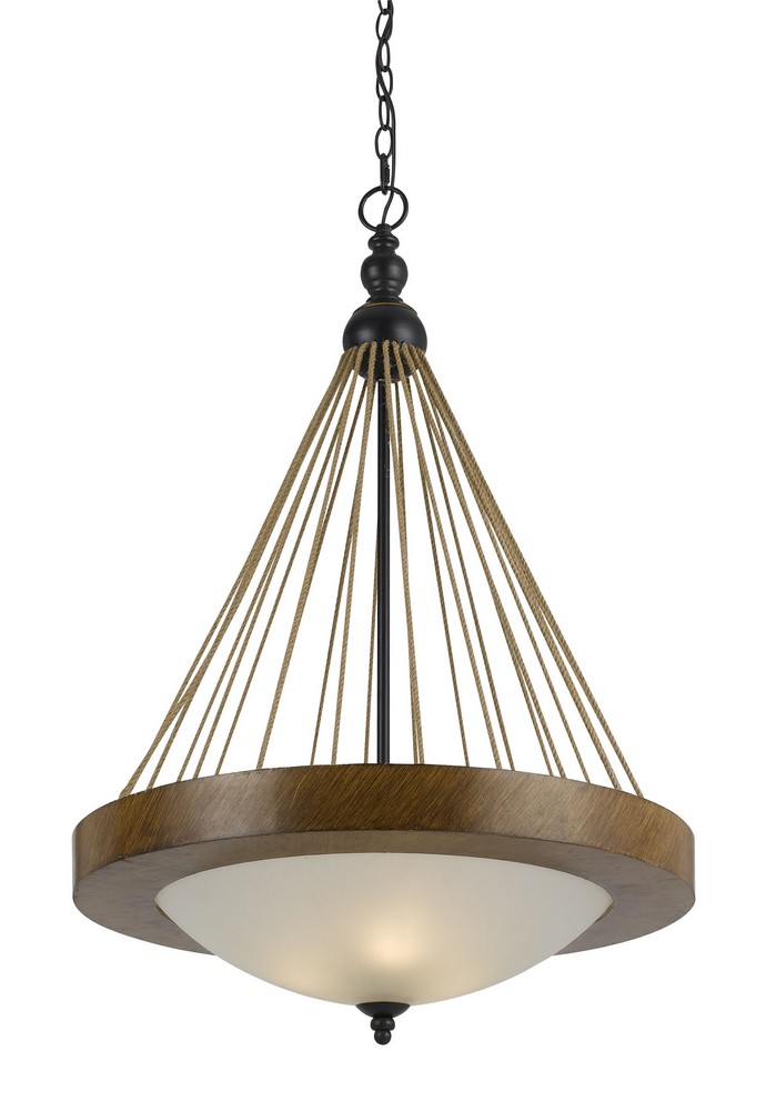 Cal Lighting-FX-3563/1P-Monticello-Three Light Pendant-32 Inches High   Pendant