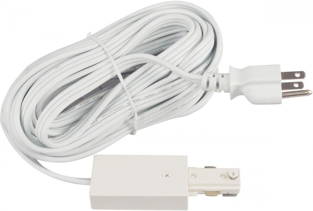 Cal Lighting-HT-279/16G18-WH-Cord and Plug Set-18 Cord White  White Finish