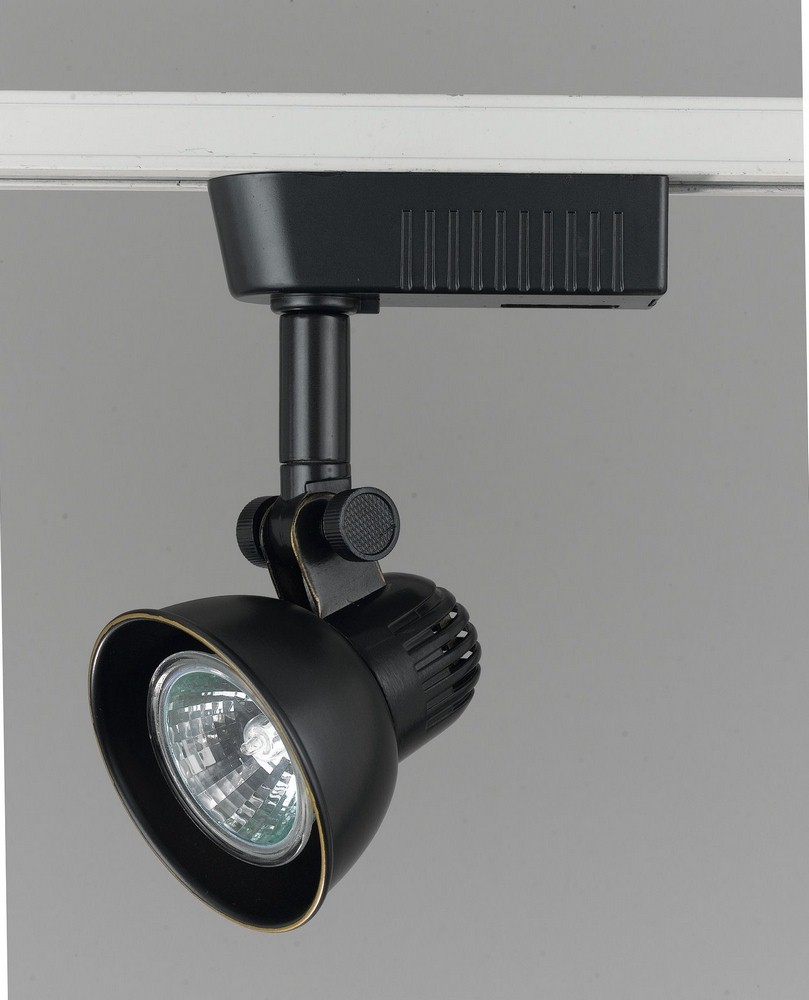 Cal Lighting-HT-392-DB-Low Voltage Track Head-3 Inches Wide by 3 Inches High Dark Bronze Finish
