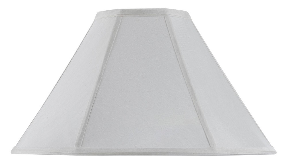 Cal Lighting-SH-8101/19-WH-Accessory- Shade-19 Inches Wide by 12 Inches High   Basic Coolie White Finish