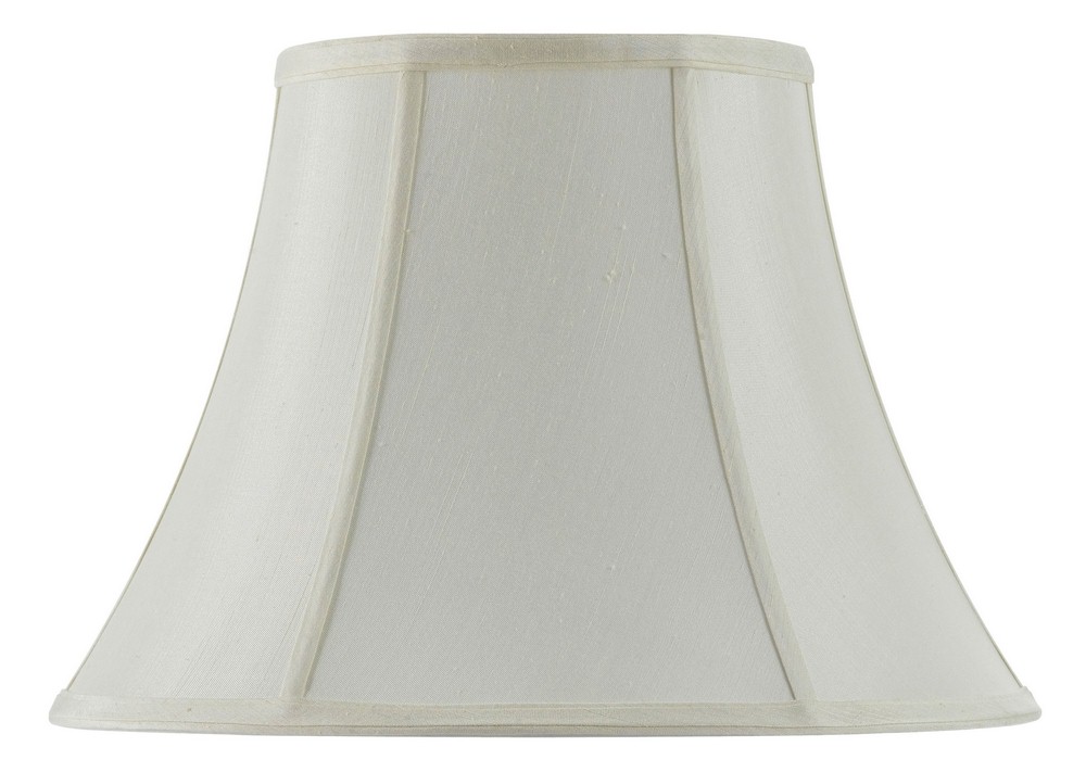 Cal Lighting-SH-8104/16-EG-Accessory- Shade-16 Inches Wide by 11.5 Inches High   Bell Egg Shell Finish