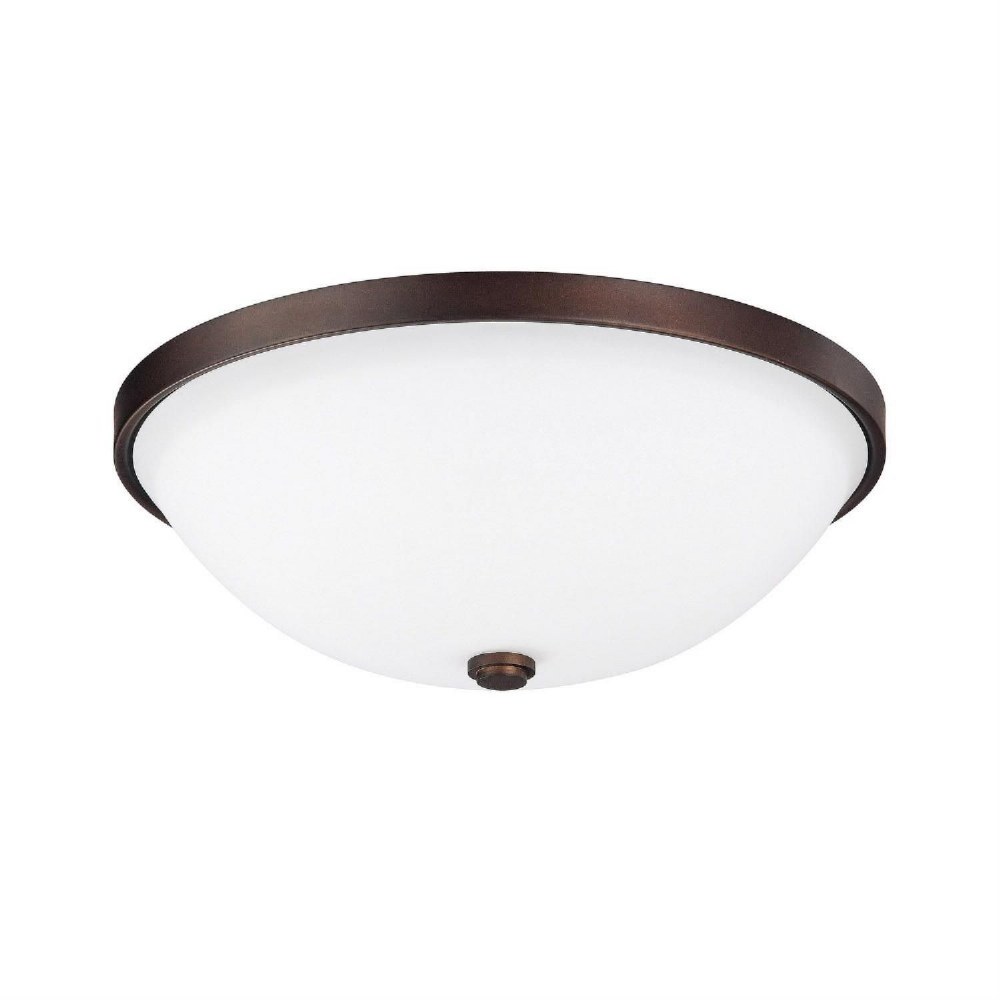 Capital Lighting-2323BB-SW-13 Inch 2 Light Flush Mount - in Modern style - 13 high by 4.5 wide Burnished Bronze  Burnished Bronze Finish with Soft White Glass