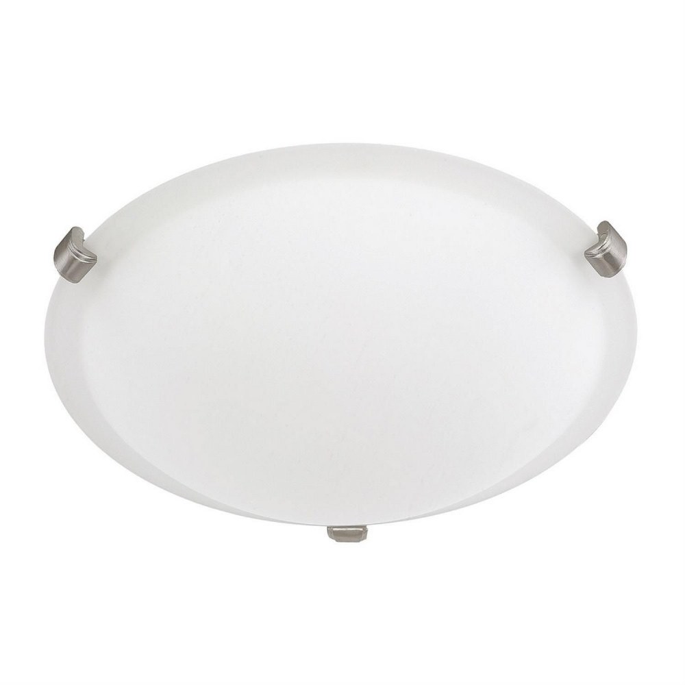 Capital Lighting-2822FF-SW-2 Light Flush Mount - in Modern style - 12 high by 3.75 wide   Brushed Nickel Finish with Soft White Glass