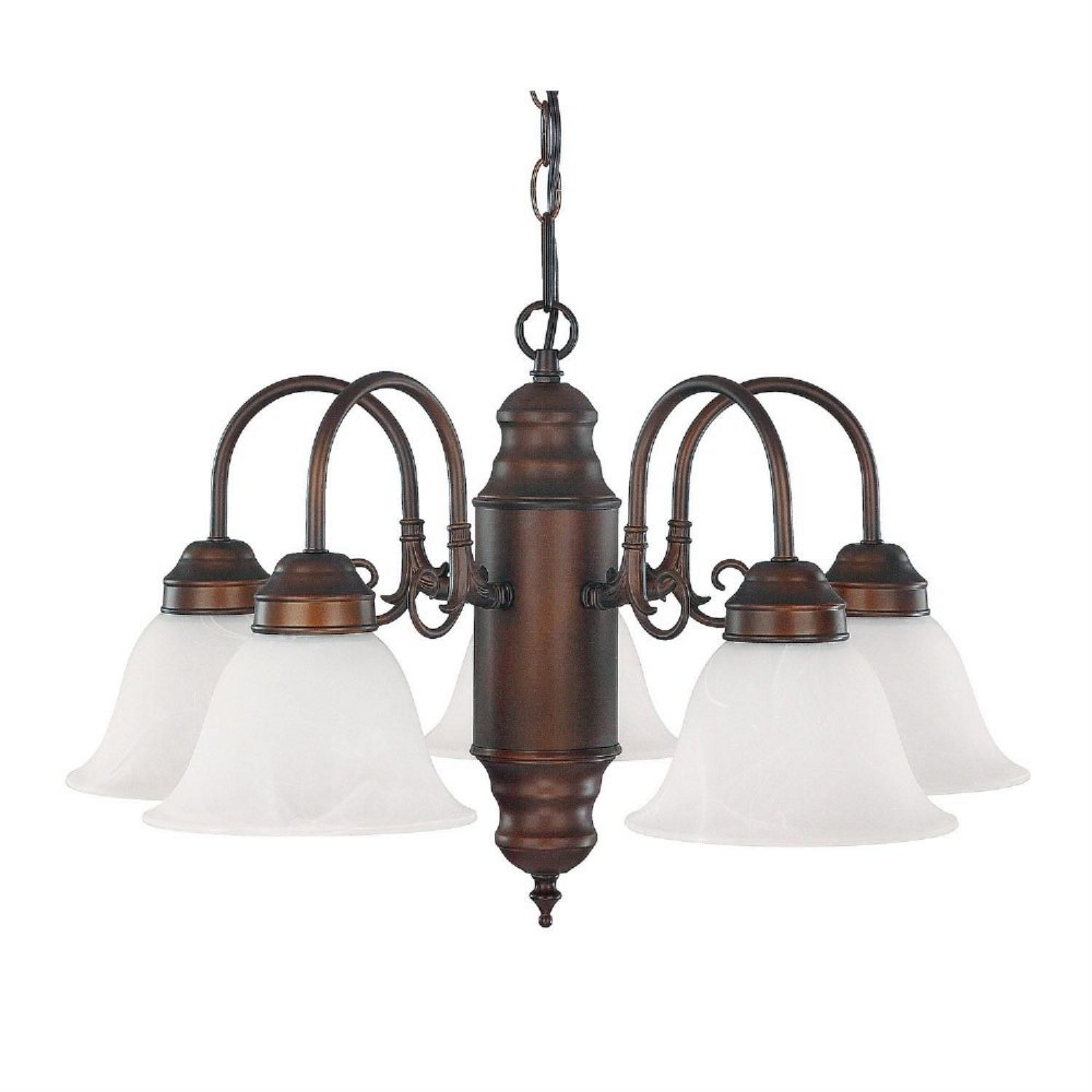 Capital Lighting-3255BB-118-Chandelier 3 Light Burnished Bronze Burnished Bronze  Burnished Bronze Finish with White Faux Alabaster Glass