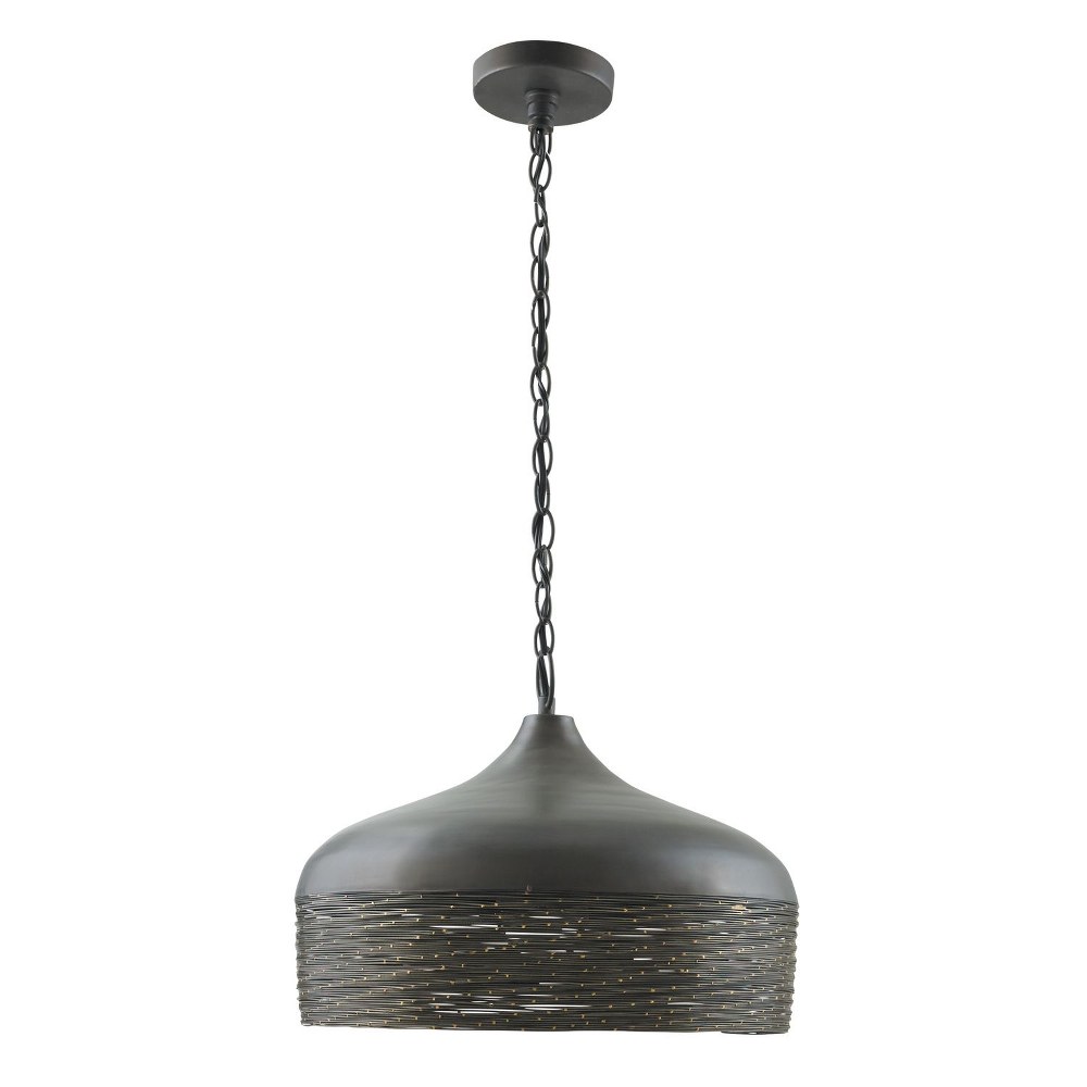 Capital Lighting-330512GI-1 Light Pendant - in Urban/Industrial style - 17 high by 12.5 wide   Grey Iron Finish