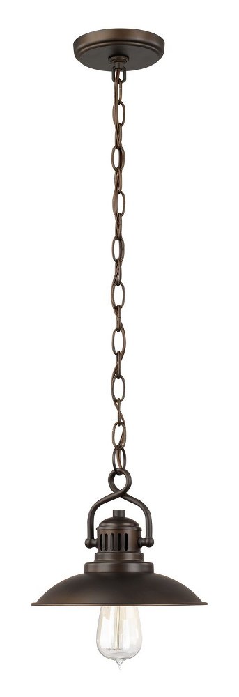 Capital Lighting-3797BB-O&#039;Neal - 1 Light Mini Pendant - in Industrial style - 9.5 high by 9 wide   Burnished Bronze Finish