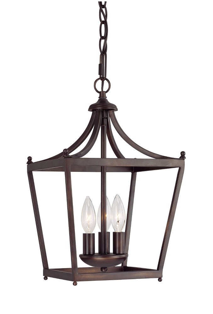 Capital Lighting-4036BB-Stanton - 3 Light Foyer - in style - 10.25 high by 17 wide Burnished Bronze  Polished Nickel Finish