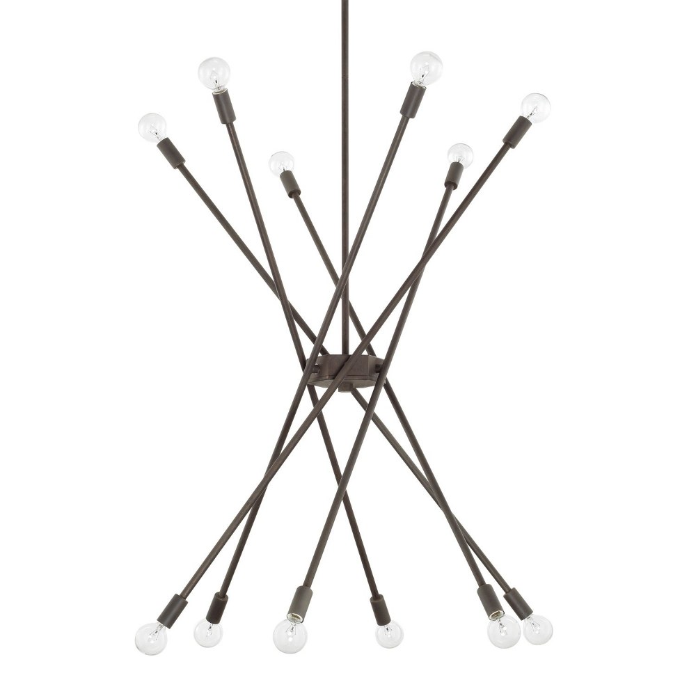 Capital Lighting-425601NG-Chandelier 12 Light Nordic Grey - in Transitional style - 33 high by 62.5 wide Nordic Grey  Polished Nickel Finish