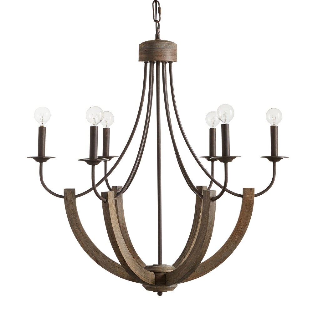 Capital Lighting-429161NG-Tybee - Chandelier 6 Light Nordic Grey - in Industrial style - 30.25 high by 32 wide   Nordic Grey Finish