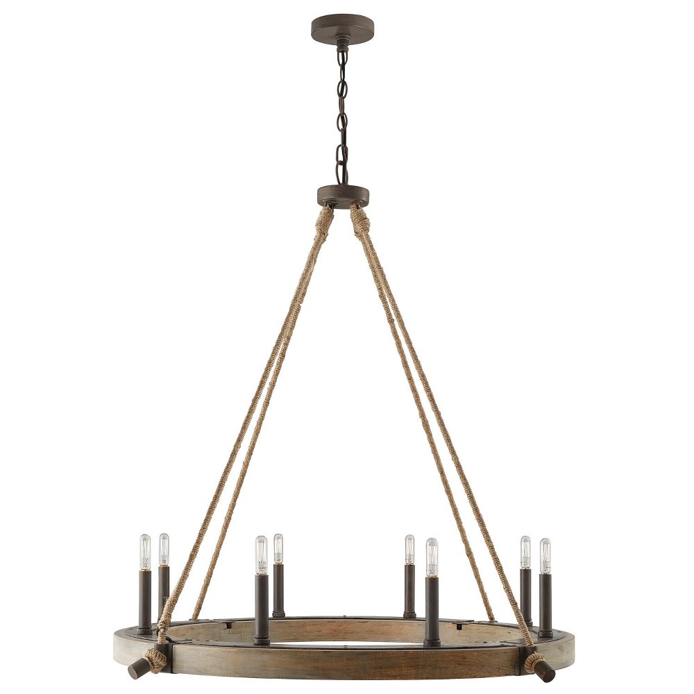 Capital Lighting-429681NG-Tybee - Chandelier 8 Light Nordic Grey - in Industrial style - 38 high by 38 wide   Nordic Grey Finish