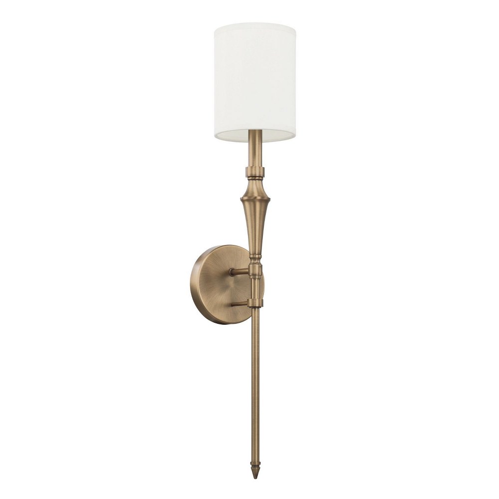 Capital Lighting-628416AD-684-One Light Wall Sconce   Aged Brass Finish