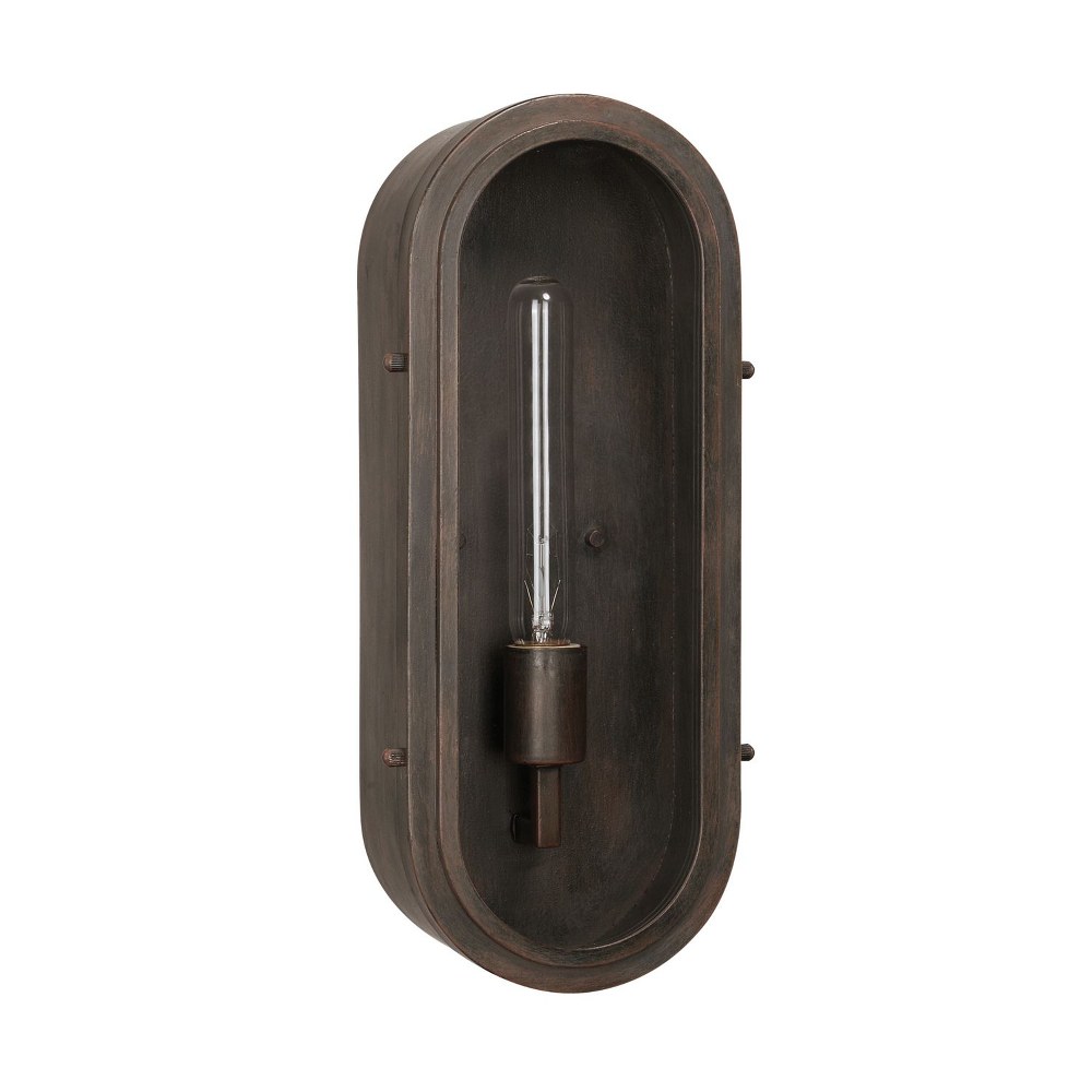 Capital Lighting-629611NG-1 Light Wall Sconce - in Industrial style - 7 high by 16.25 wide   Nordic Grey Finish