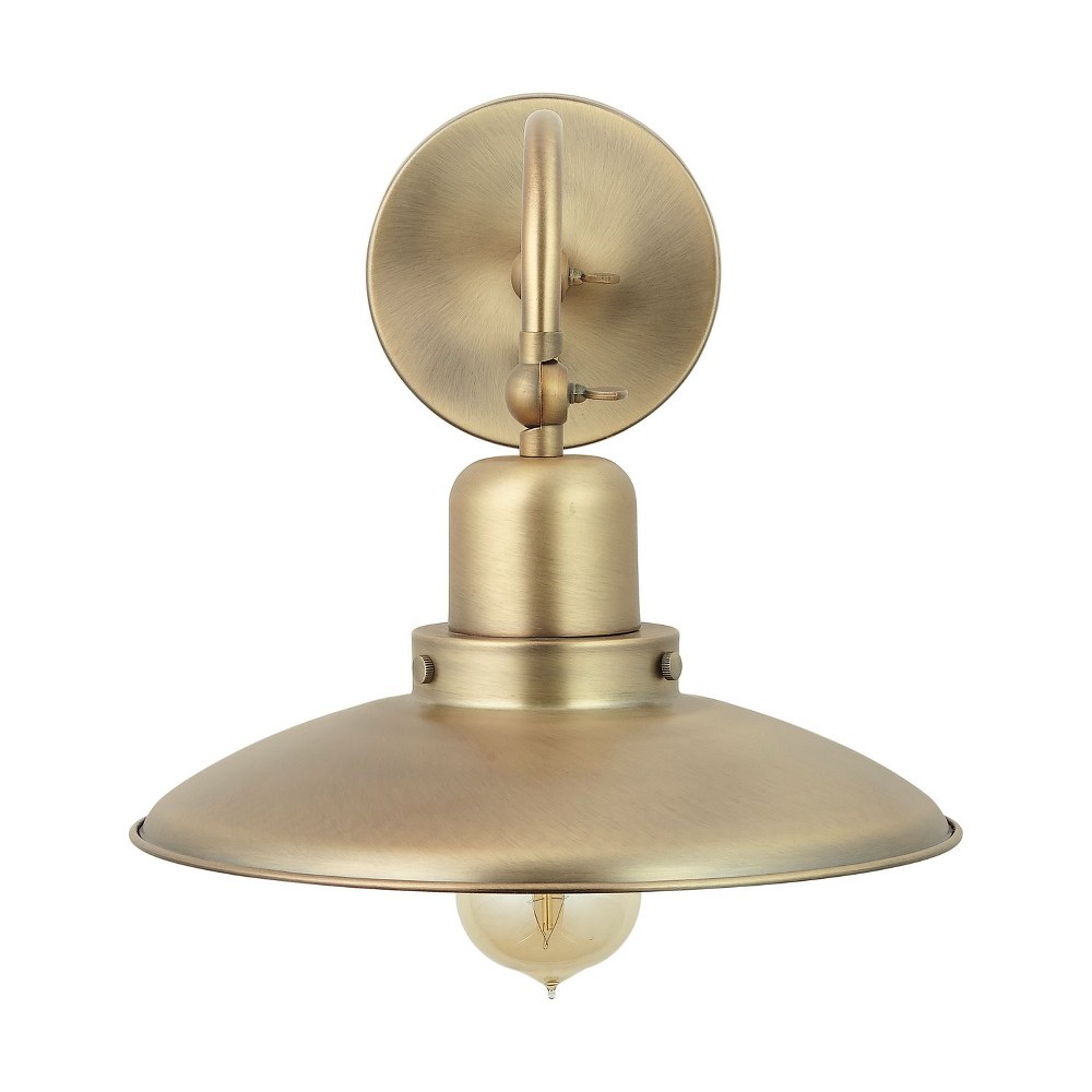 Capital Lighting-634811AD-17.75 Inch 1 Light Wall Sconce - in Urban/Industrial style - 10.25 high by 17.75 wide Aged Brass  Aged Brass Finish